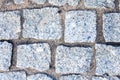 Stone background square bricks granite Royalty Free Stock Photo