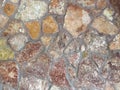 Stone background. Stone texture pattern. Pebble stones texture. Multi colored stones background Royalty Free Stock Photo