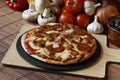 Stone baked Meat feast gourmet Pizza