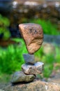 Stone balancing Royalty Free Stock Photo