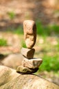 Stone balancing Royalty Free Stock Photo