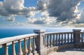 Stone balcony