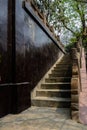 Stone balustrade and wall,Chengdu,China Royalty Free Stock Photo