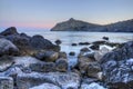 Stone bay in the evening