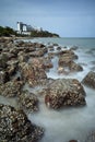 Stone beach in Pattaya Royalty Free Stock Photo