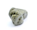 stone from the beach pictured in studio on white background