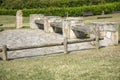 Stone bench 2 Royalty Free Stock Photo