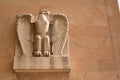 Stone bird statue at the abandoned Tempelhof airport in Berlin Germany