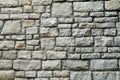 Stone block wall