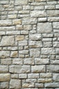 Stone block wall