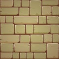 Stone Block Wall - Yellow Royalty Free Stock Photo