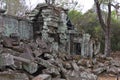 Stone blocks of Ta Phrom ruins