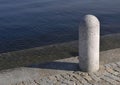 Stone bollard Royalty Free Stock Photo