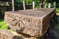 Stone Book Gal potha Stone inscriptions at ancient city of Polonnaruwa, Sri Lanka