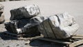 Stone Boulders for Landscapping Projects Royalty Free Stock Photo