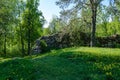 stone brick ruins of old building Royalty Free Stock Photo