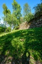 stone brick ruins of old building Royalty Free Stock Photo