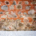 Stone and brick wall Royalty Free Stock Photo