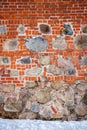 Stone and brick wall Royalty Free Stock Photo