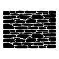 Stone Brick Wall Texture Pattern Vector - Masonry Background for Construction Design Royalty Free Stock Photo
