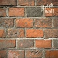 Stone Brick wall Vector illustration background -