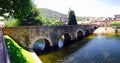 Stone Bridge in the ancient Town of Ponferrada.