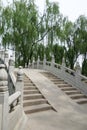 Stone bridge in Beijing Yuanmingyuan Royalty Free Stock Photo