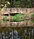 Stone Bridge at Botanical Gardens Royalty Free Stock Photo