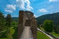 Stone bridge at castle Velhartice Royalty Free Stock Photo