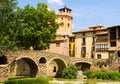 Stone bridge Cathedral in Vic. Catalonia, Spain