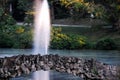 Stone bridge in cemetery Royalty Free Stock Photo