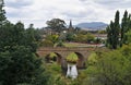 Stone Bridge And Church Royalty Free Stock Photo