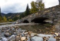 Stone bridge in Glacier NP