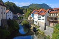 Stone Bridge at Historic ÃÂ kofja Loka, Slovenia