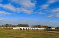 Stone bridge at Hortobagy in Hungary Royalty Free Stock Photo