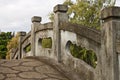 Stone bridge in a Japanese garden, Hawaii Royalty Free Stock Photo