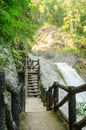 Stone bridge at Jea Son waterfall Royalty Free Stock Photo