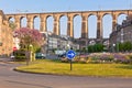 Stone Bridge in Morlaix Town, Brittany Royalty Free Stock Photo