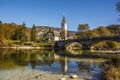 The Stone Bridge Over The Bohen`s Lake Royalty Free Stock Photo