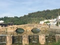 Stone Bridge over river Royalty Free Stock Photo