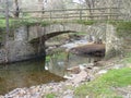 Stone bridge over river Royalty Free Stock Photo