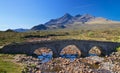 Stone bridge over a small river, Isle of Skye Royalty Free Stock Photo