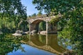Stone bridge over Tamega river in Boticas Royalty Free Stock Photo
