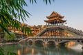 Stone bridge over Tuo Jiang river in Feng Huang Royalty Free Stock Photo