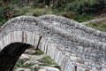 Stone bridge Ponte dei salti in Lavertezzo, Verzasca Valley, Ticino, Switzerland Royalty Free Stock Photo