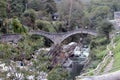 Stone bridge Ponte dei salti in Lavertezzo, Verzasca Valley, Ticino, Switzerland Royalty Free Stock Photo