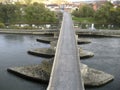 The Stone Bridge in Regensburg Royalty Free Stock Photo