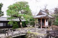 Stone bridge and shrine japanese style in kiyomizu-dera temple, Royalty Free Stock Photo