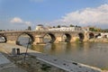 The Stone Bridge Skopje Royalty Free Stock Photo