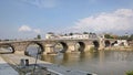 Stone Bridge Skopje Royalty Free Stock Photo